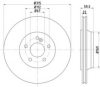 HELLA 8DD 355 107-961 Brake Disc